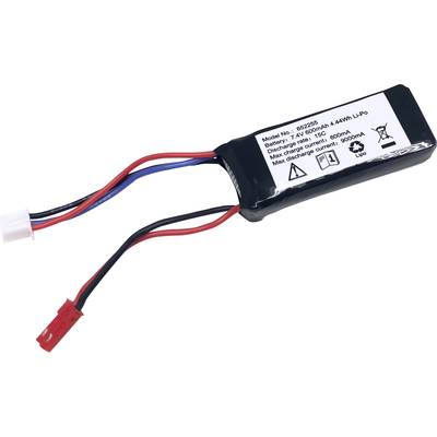 Reely Pack de batterie (LiPo) 7.4 V 600 mAh Nombre de cellules: 2 15 C Softcase fiche BEC femelle-0