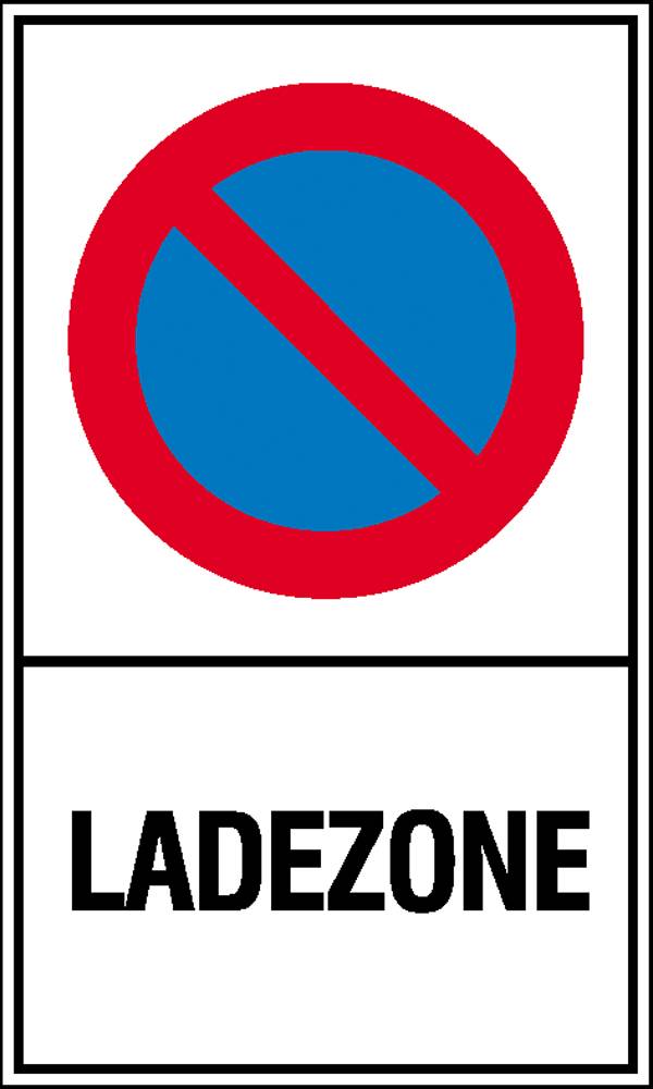 Panneau d'interdiction Stationnement interdit, zone de chargement Aluminium (l x H) 400 mm x 600 mm   1 pc(s)