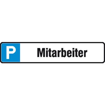 Panneau de stationnement avec la lettre 'P' et le mot 'Personnel', indiquant un parking réservé aux employés.