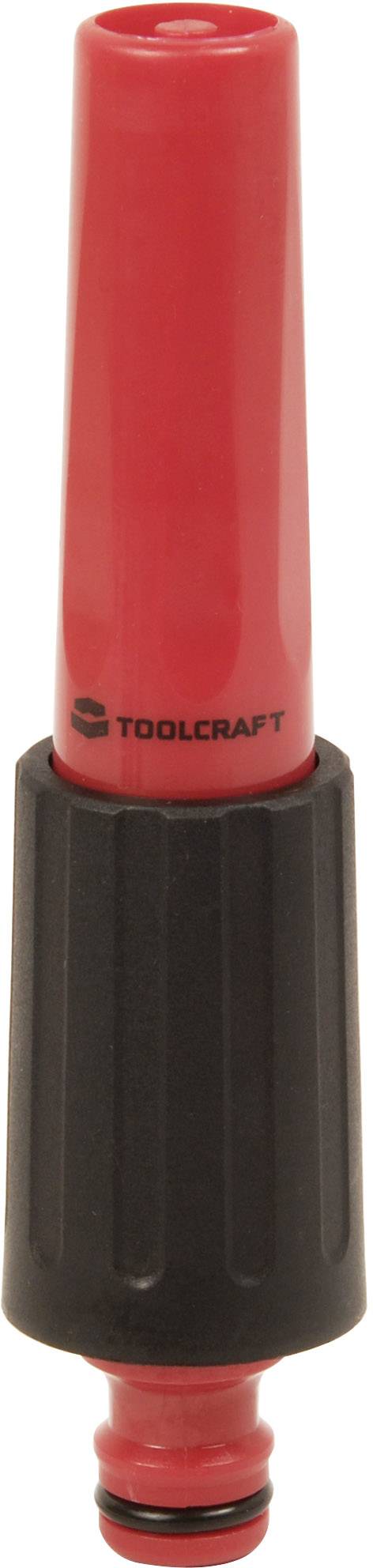 Buse d'outil rouge avec poignée noire, portant l'inscription 'TOOLCRAFT'.