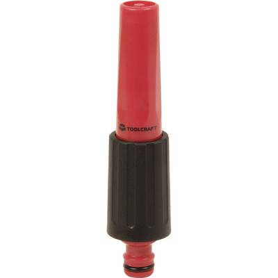 Buse d'outil rouge avec poignée noire, portant l'inscription 'TOOLCRAFT'.