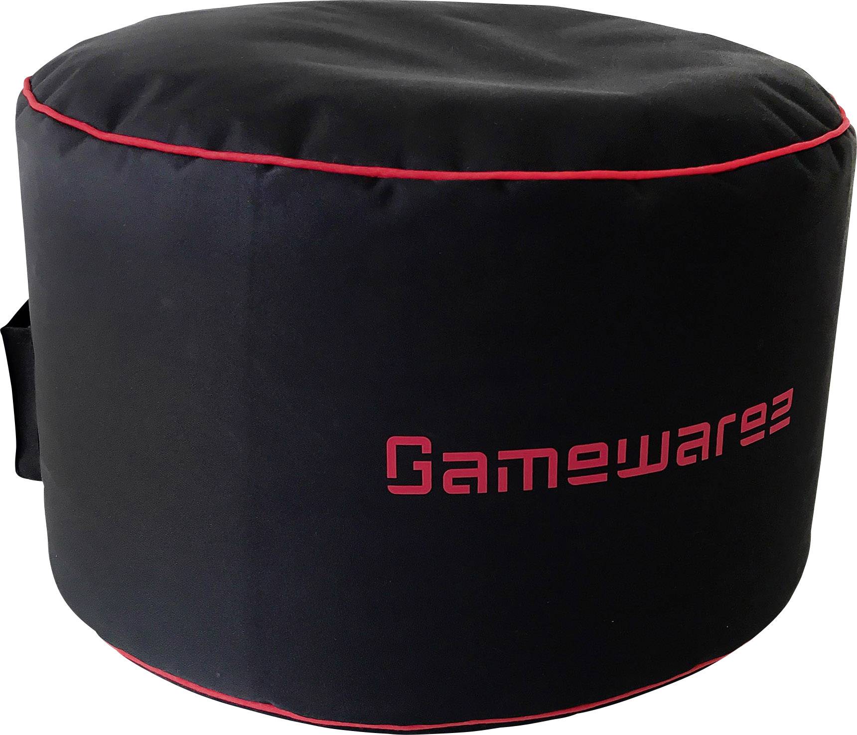 Pouf gaming GAMEWAREZ Crimson Station noir, rouge Conrad.fr