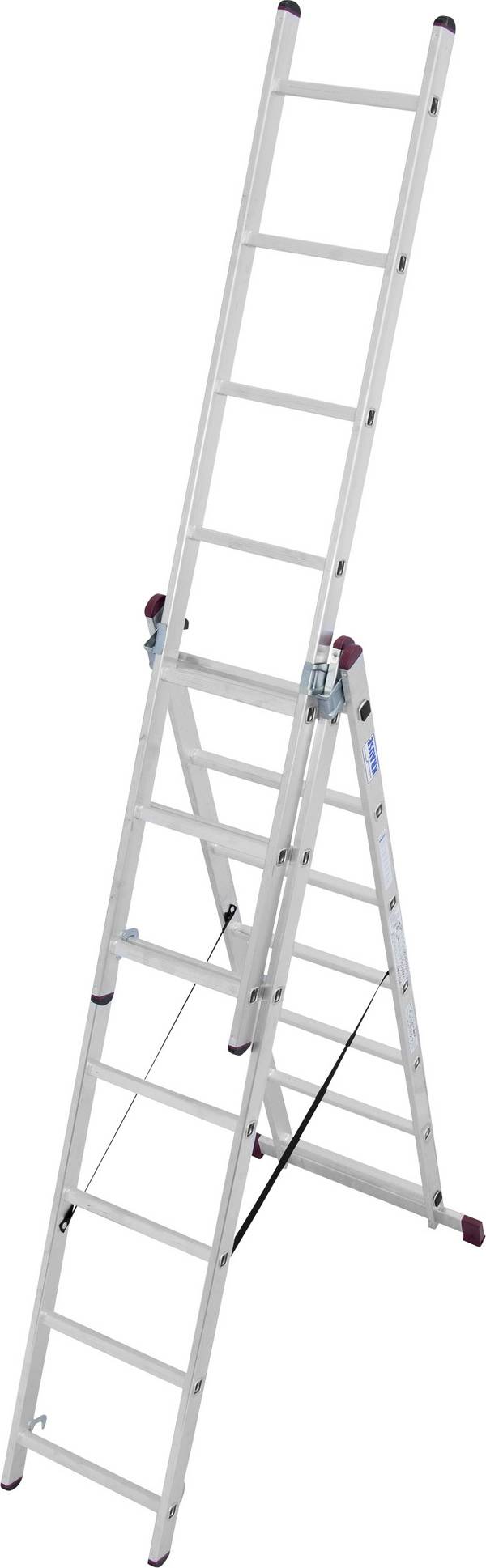 Echelle polyvalente aluminium Krause 030375 traverse incluse Hauteur de travail (max.): 6.20 m 13.5 kg 1 pc(s)