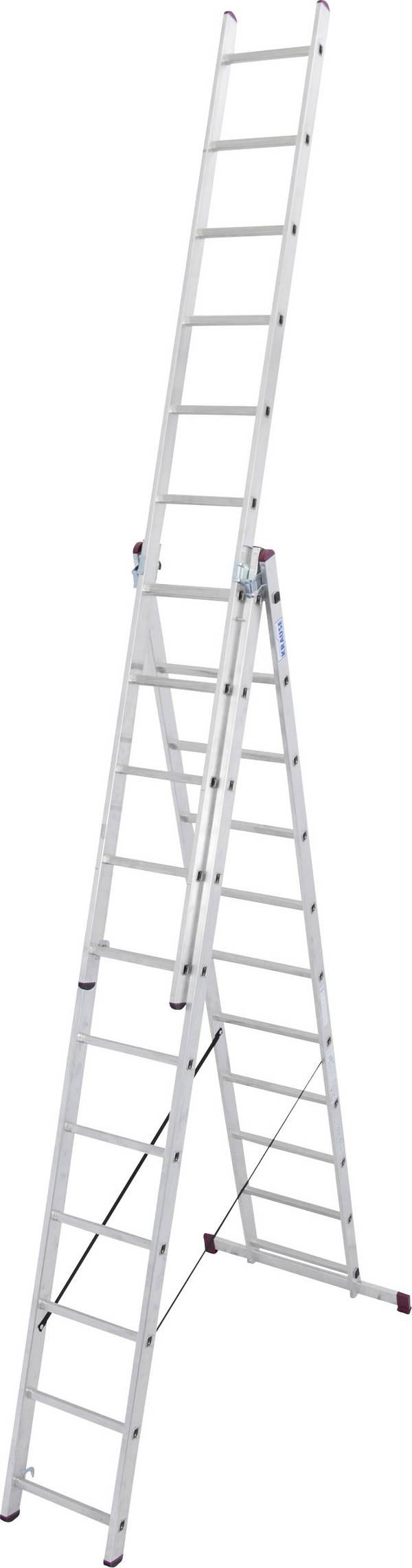 Echelle polyvalente aluminium Krause 030429 traverse incluse Hauteur de travail (max.): 7.25 m 18 kg 1 pc(s)