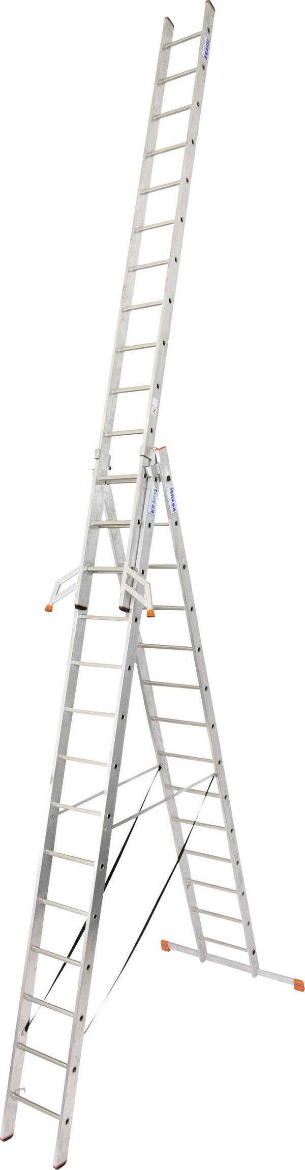 Echelle polyvalente aluminium Krause Tribilo 129727 traverse incluse Hauteur de travail (max.): 10.90 m 31.5 kg 1 pc(s)