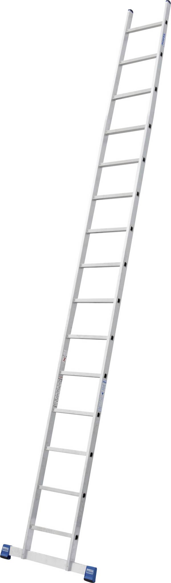 Krause 133120 aluminium Echelle simple traverse incluse Hauteur de travail (max.): 5.25 m aluminium DIN EN 131 8.3 kg