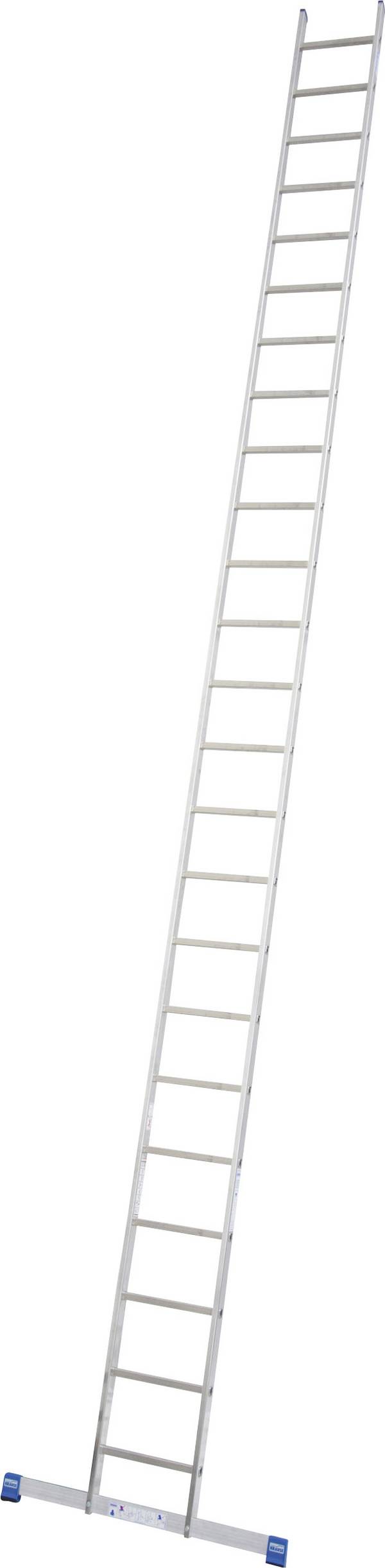 Krause 133199 aluminium Echelle simple traverse incluse Hauteur de travail (max.): 7.65 m aluminium DIN EN 131 14 kg