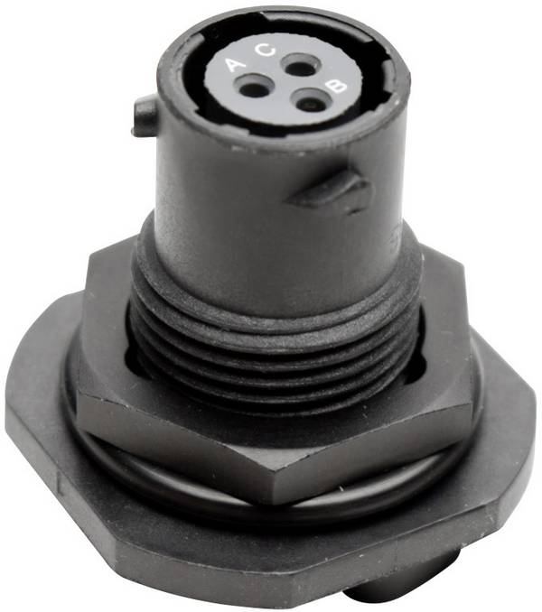 Amphenol  RTS 7 8N 3S  Cosse cylindrique mâle  embase femelle  Nombre total de pôles: 3  Série (connecteur rond): Ecomate Aquarius    1 pc(s)