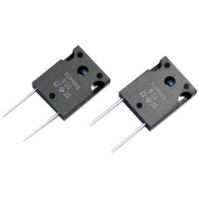 Deux composants électroniques rectangulaires noirs avec des broches, portant l'inscription 'TCP100S' et d'autres détails, sur un fond blanc.