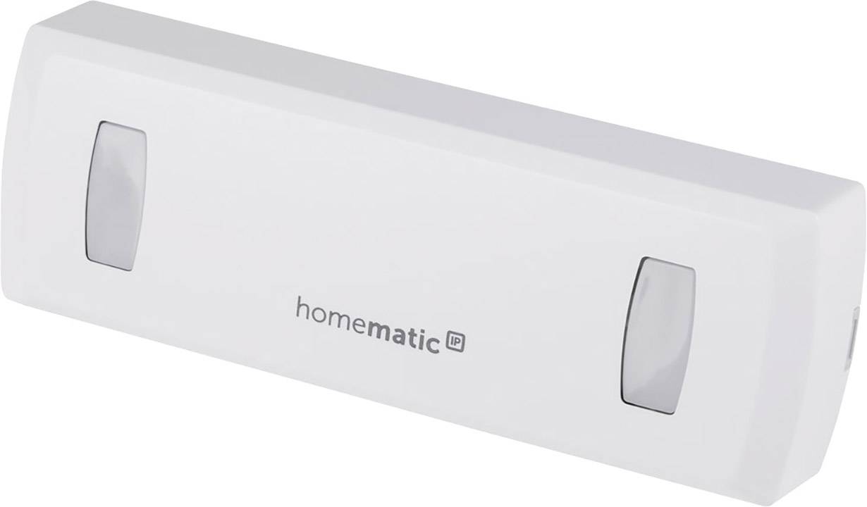 Un détecteur de mouvement Homematic IP blanc, de forme rectangulaire, adapté pour une installation murale ou au plafond.