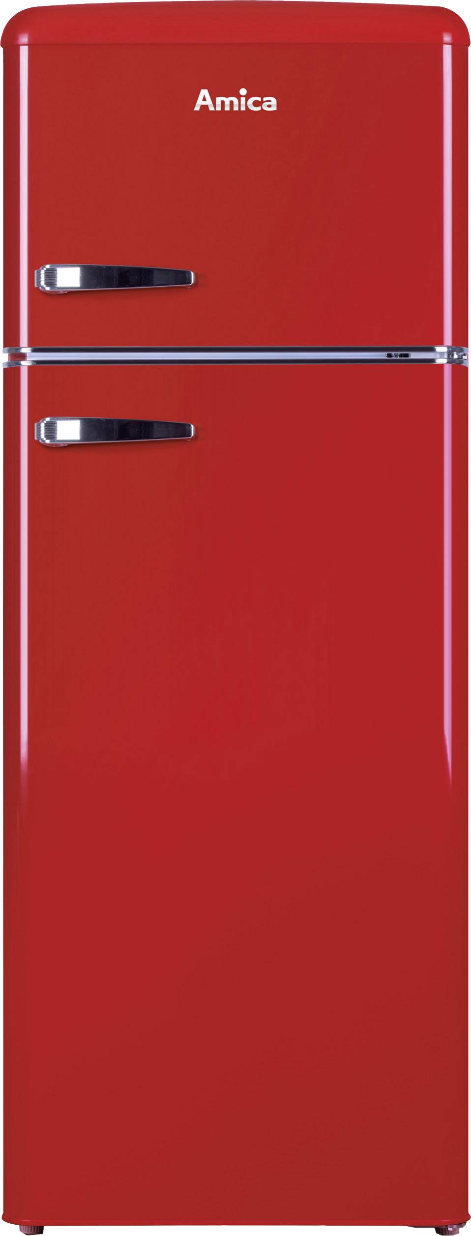 Réfrigérateur-congélateur combinés 208 l Amica KGC 15630 R Retro rot CEE A (A - G) rouge