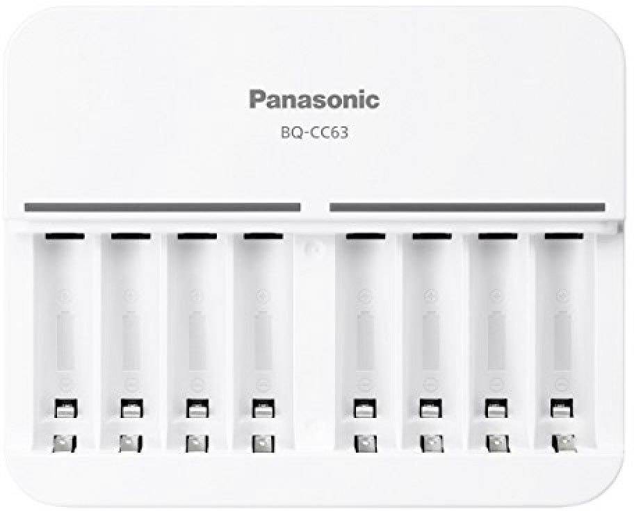 Panasonic BQ-CC63 Chargeur de piles rondes NiMH LR03 (AAA), LR6 (AA)-0