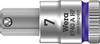 Wera 8740 A 05003341001 6 pans intérieurs Douille-embout fonction de retenue 7 mm 1/4" 7 mm 1/4" (6.3 mm)