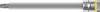 Wera 8767 A 05003366001 6 pans intérieurs (TX) Douille-embout fonction de retenue 1/4" T 25 1/4" (6.3 mm)