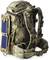 Un sac à dos de camouflage avec chargeur solaire intégré, adapté aux activités de plein air et à la production d'énergie en déplacement.