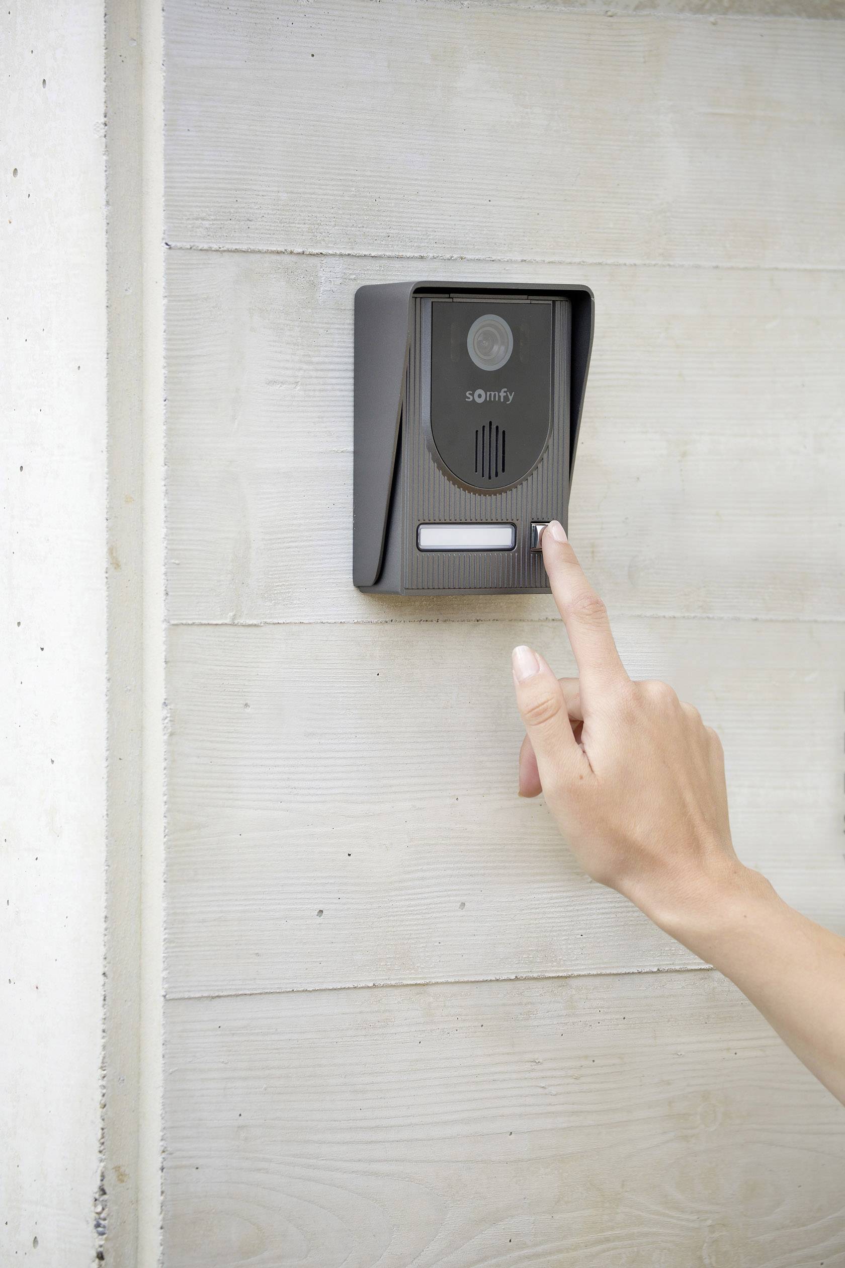 Interphone vidéo Somfy V100 2401330 filaire Set complet 1 foyer