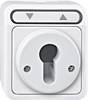 Bouton-poussoir pour volet roulant Merten 4075010 AQUASTAR blanc polaire