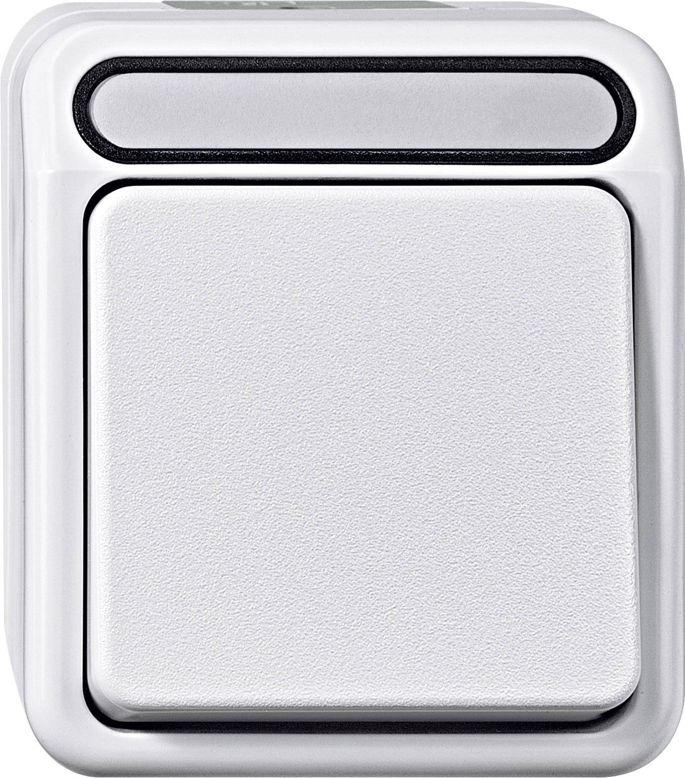 Bouton-poussoir Merten 4074992 AQUASTAR blanc polaire