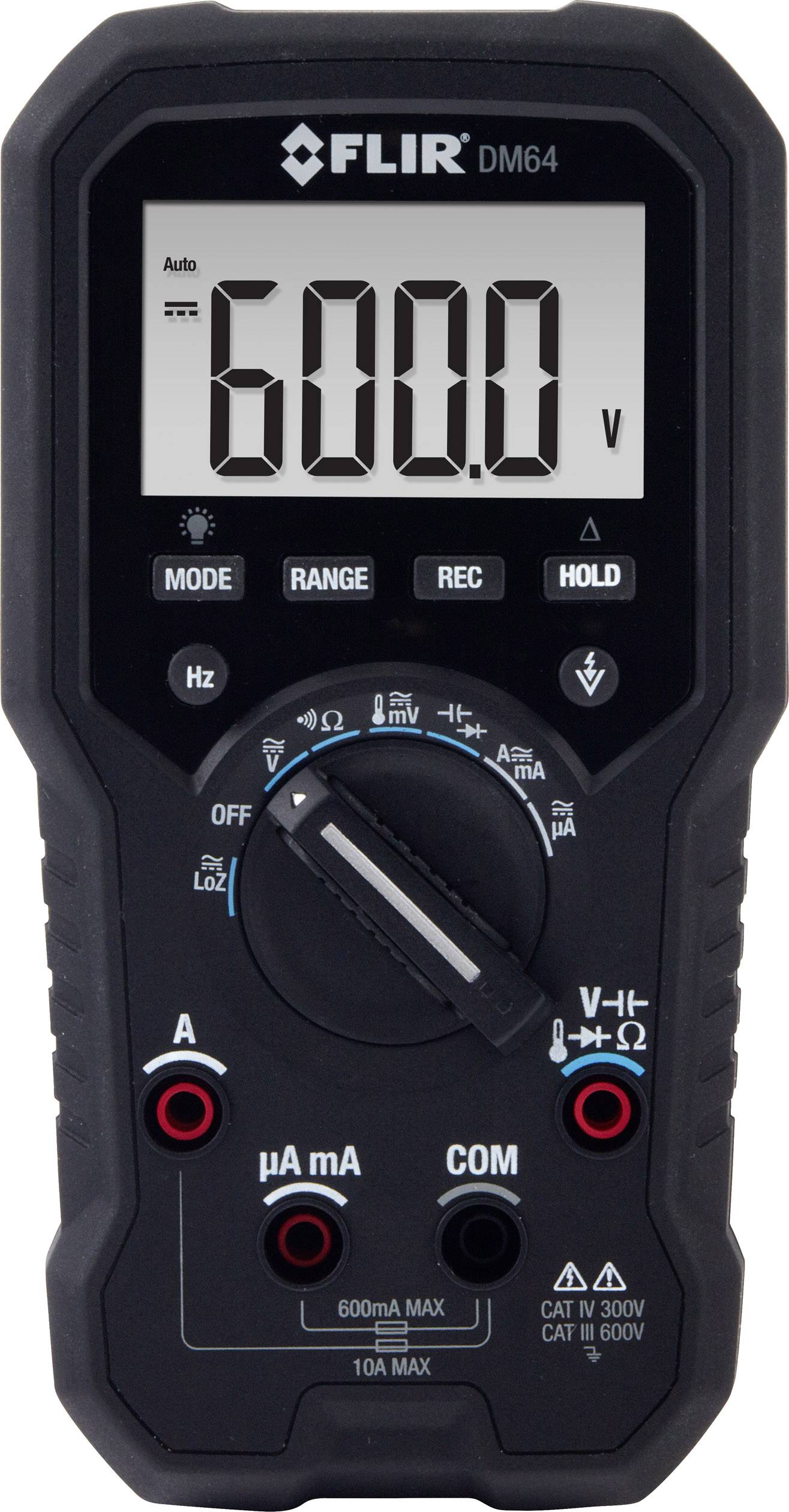 FLIR DM64 Multimètre numérique CAT IV 300 V, CAT III 600 V