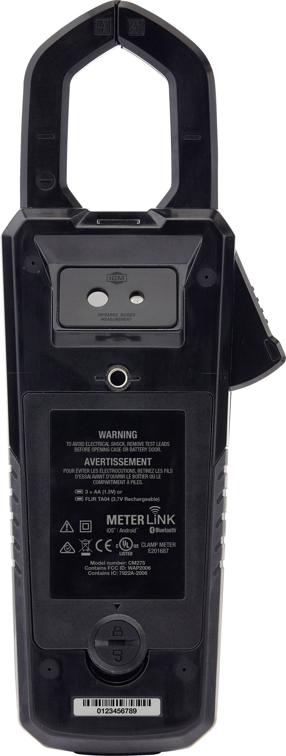 FLIR CM275 Pince ampèremétrique caméra thermique intégrée, enregistreur de données CAT IV 600 V, CAT III 1000 V-2