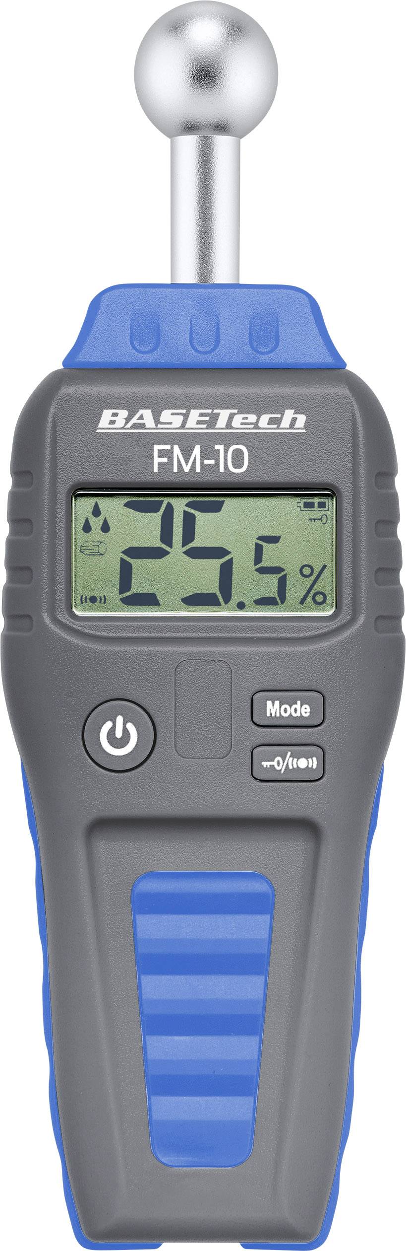 Humidimètre pour matériaux Basetech FM-10 Plage de mesure de l'humidité de construction 0.1 à 99.9 % vol Plage de mesure