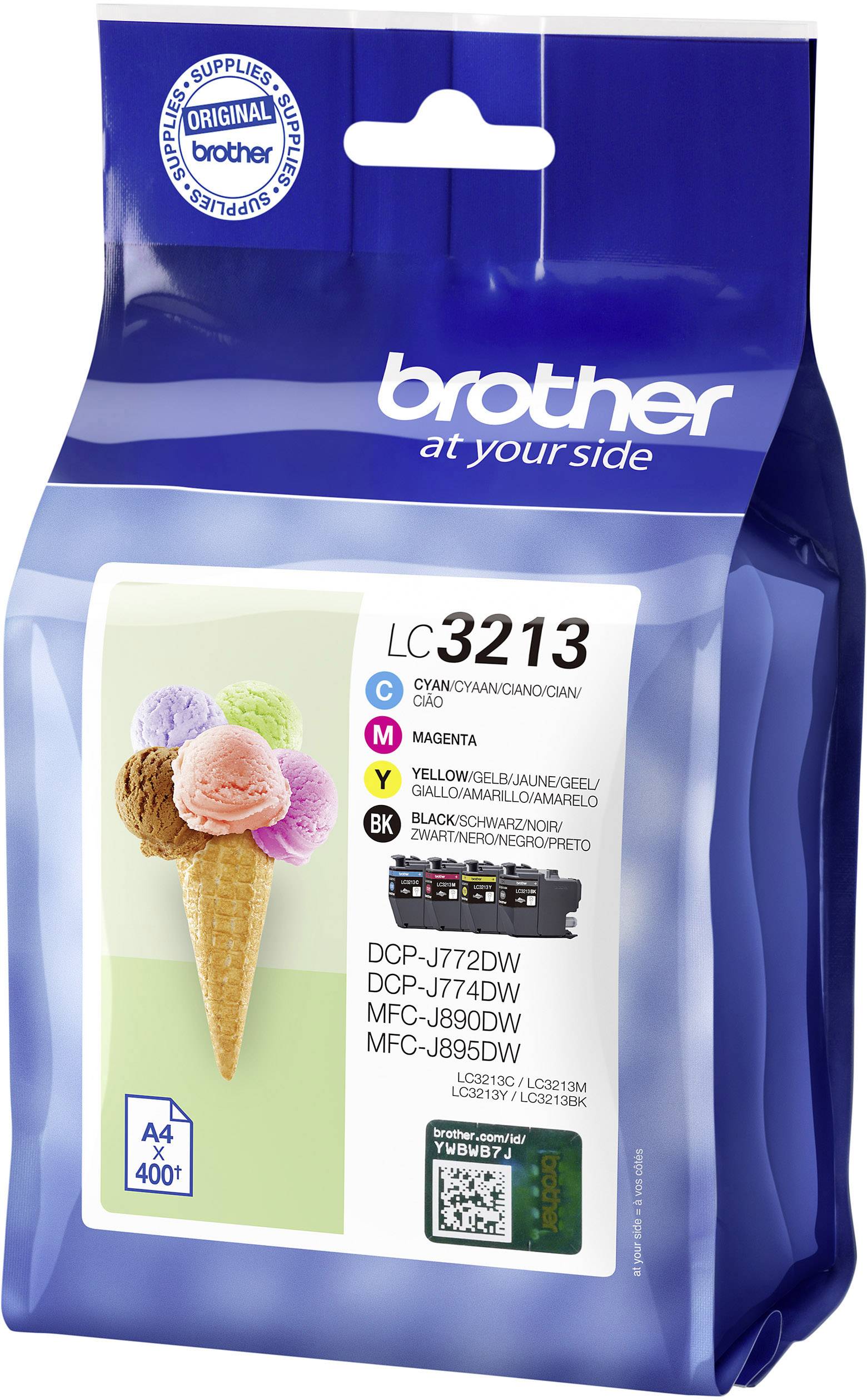 Pourquoi Mon Imprimante N Imprime Pas Le Noir Brother Ink set LC-3213 VALDR d'origine cyan, magenta, jaune, noir