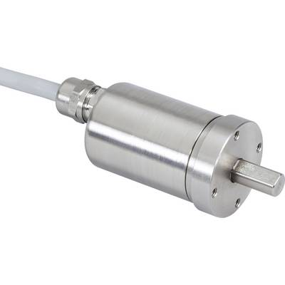 Capteur cylindrique métallique avec câble de connexion, utilisé dans des applications industrielles pour la mesure de position.