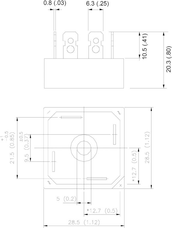 Vishay 36MB120A Pont redresseur D-34 1200 V 35 A Monophasé