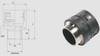 HELU 920229 HSSV MG M Raccord de tuyau gris M12 droit 1 pc(s)