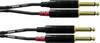Câble adaptateur audio [2x Jack mâle 6.35 mm - 2x Jack mâle 6.35 mm] Cordial CFU 3 PP noir 3.00 m