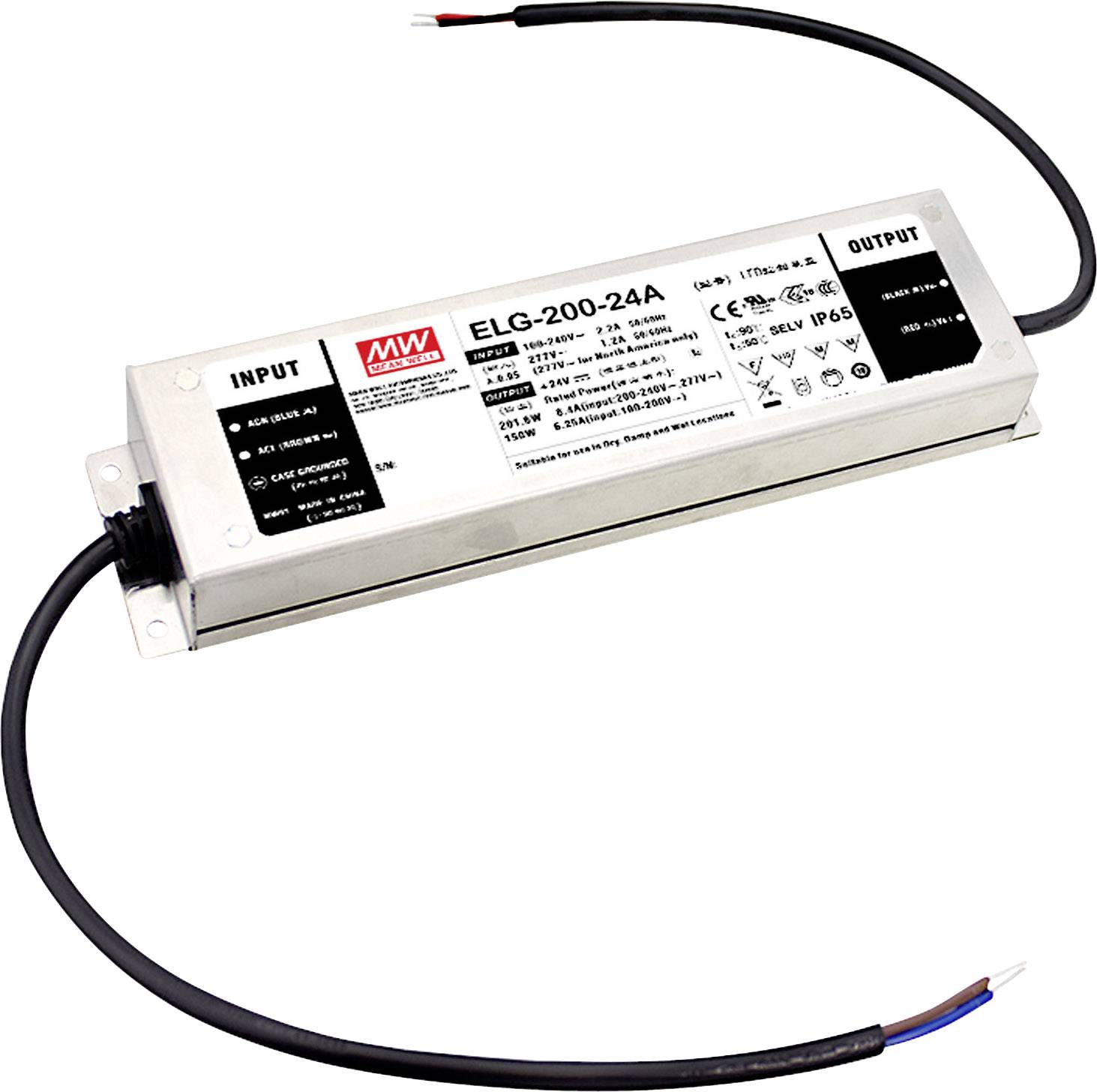 MEAN WELL ELG-200-12D2-3Y Transformateur pour LED, Driver de LED à tension constante, à courant constant 192 W 16 A 6 - 