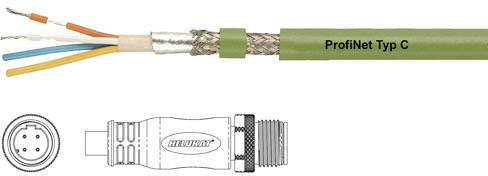 Câble de raccordement HELU PROFInet C PUR CMX M12 D 806485 M12 mâle, droit 5.00 m Nombre de pôles: 4 1 pc(s)