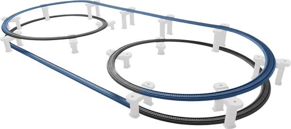 Märklin World 23302 Kit de rail en plastique H0 rail haut