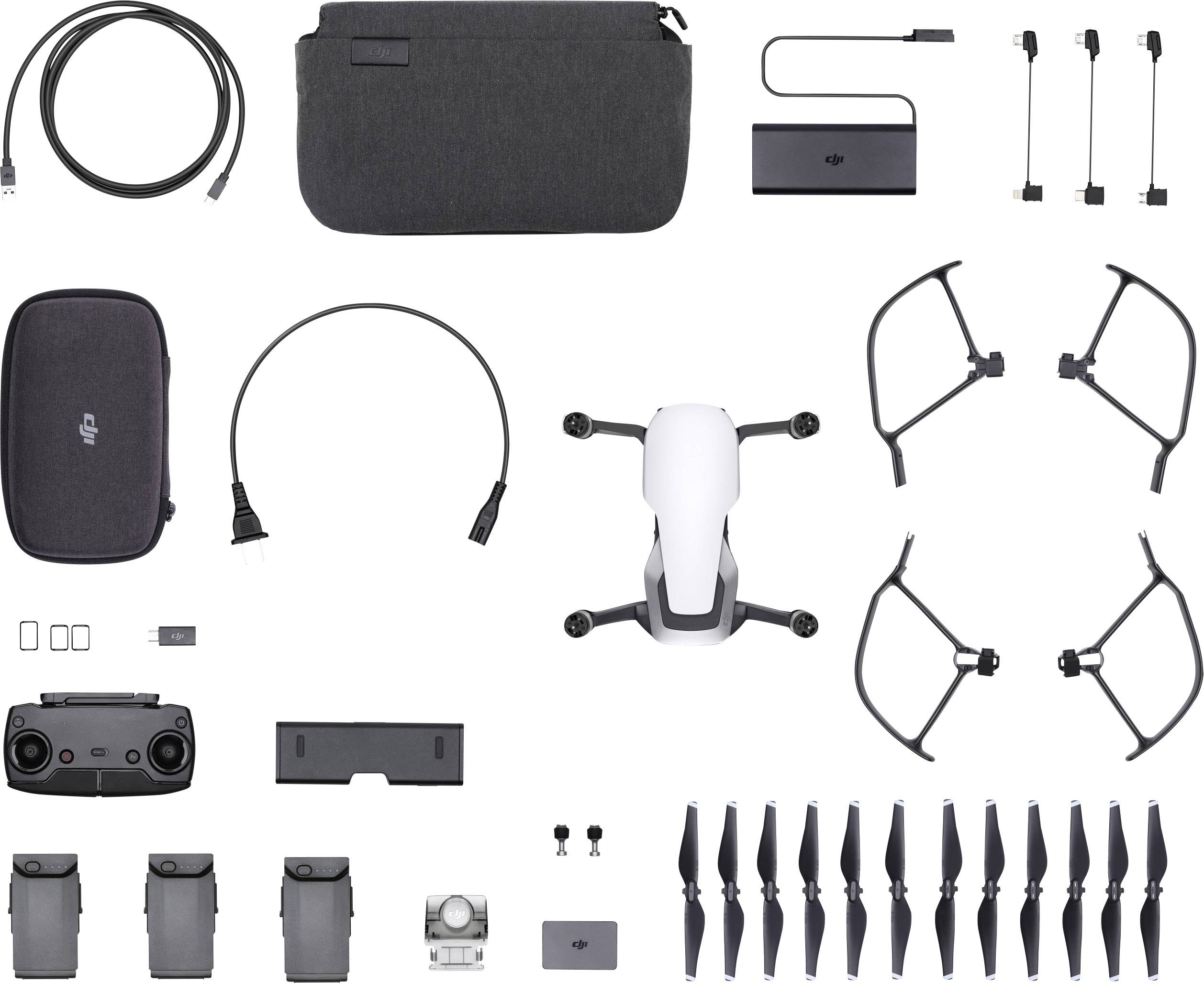 drone dji mavic air fly more combo arctic white
