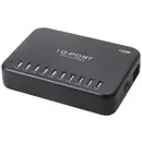 LVSUN 120W Smart 10-Port Station de charge USB 120 W 10x USB-A noir intérieure