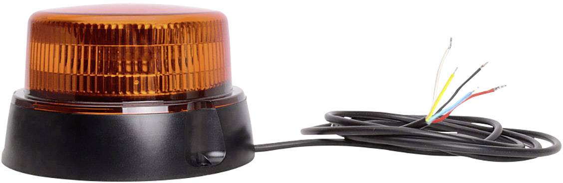 Un voyant d'avertissement orange avec une base noire et des câbles apparents indique qu'il n'est pas encore connecté.