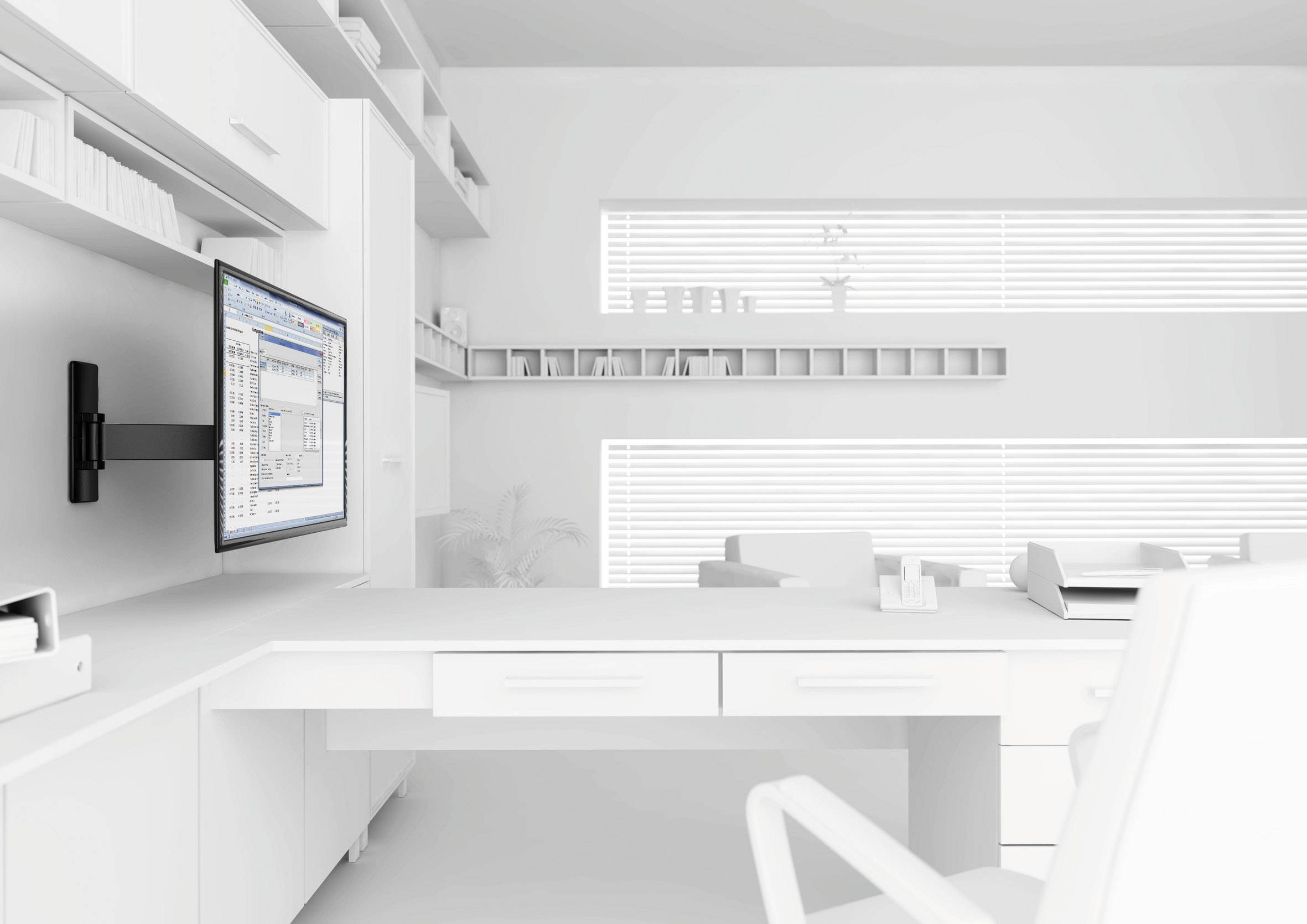 Vogel's WALL 3325 Support mural TV 101,6 cm (40") - 165,1 cm (65") mobile, inclinable-1