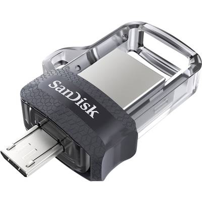 SanDisk Ultra® Dual Drive m3.0 Mémoire supplémentaire USB pour smartphone/tablette  64 GB Micro USB (OTG), USB 3.2 (1è g