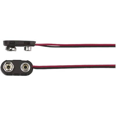 TRU COMPONENTS 18-3786 Connecteur clip pression 1x 6LR61 (9 V) raccordement  par empreinte pile 9V - Conrad Electronic France