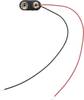 TRU COMPONENTS 18-0092 Connecteur clip pression 1x 6LR61 (9 V) raccordement par empreinte pile 9V (L x l x H) 24.5 x 11.8 x 7.3 mm