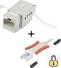 Module RJ45 encastrable Outil de déverrouillage inclus Keystone CAT 6a Renkforce KSV10 + Tooling