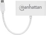 Hub Manhattan USB-C 3.1 Gén 1 type C avec port de charge Power Delivery, 3 ports USB type A, 1 port de charge type C, alimentation électrique via USB