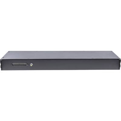 Boîtier en métal pour rack 1U avec plusieurs ports à l'avant, destiné aux serveurs ou équipements réseau.
