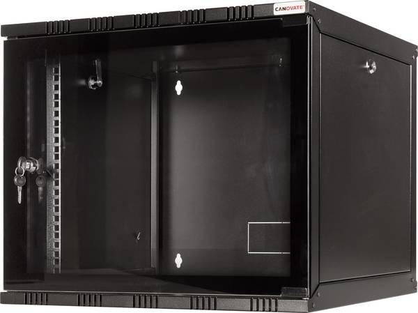 LogiLink 19" WALLMOUNT SOHO BOX  9U 540*400, BLACK, FLATPACK Boîtier mural 19" (l x H x P) 540 x 456 x 400 mm 9 UH noir (RAL 9005)