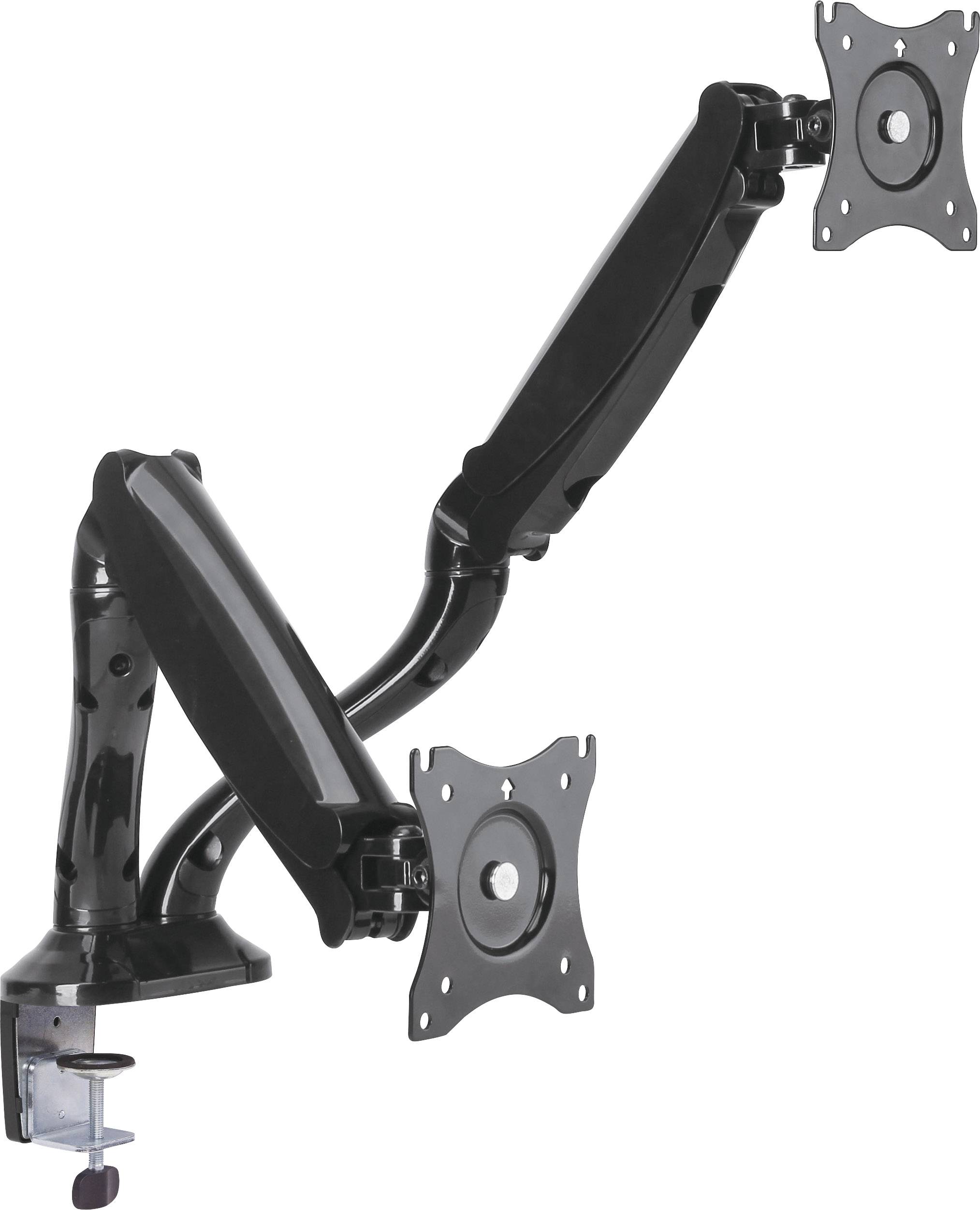 LogiLink BP0041 Support de table pour écran 2 Écran(s) 33,0 cm (13") - 68,6 cm (27") noir inclinable, mobile, rotatif-1