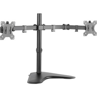 LogiLink BP0045 Support sur pied pour écran 2 Écran(s) 33,0 cm (13") - 81,3 cm (32") noir réglable en hauteur, inclinabl-0