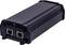 'Dispositif injecteur Power over Ethernet (PoE) noir avec deux ports Ethernet, conçu pour la connectivité réseau et l'alimentation électrique.'
