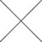 Un simple symbole X, composé de deux lignes se croisant, représenté en noir sur un fond blanc.