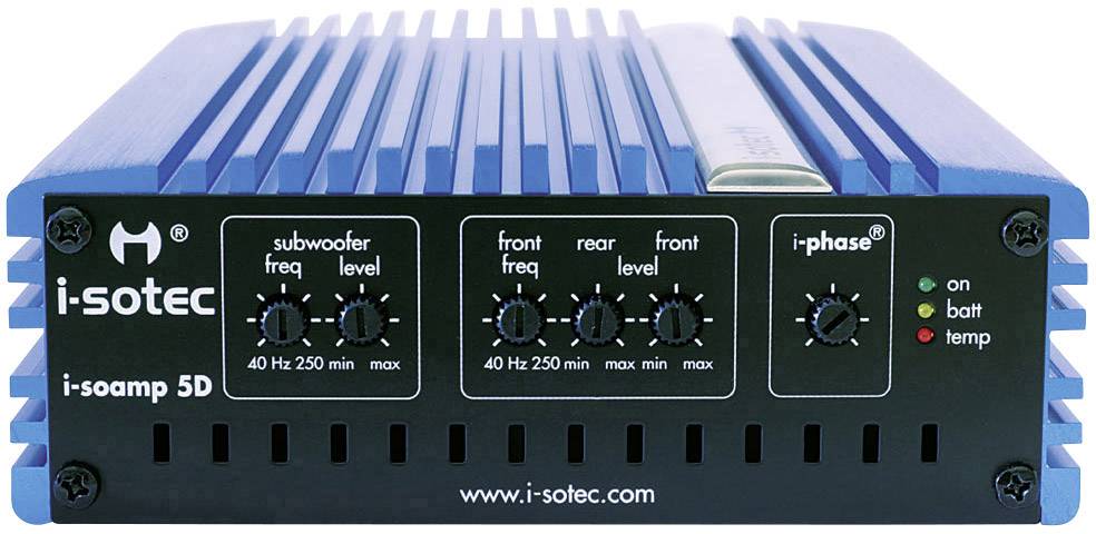 i-sotec 5D AD-0123-VW3 Ampli auto numérique 5 canaux 400 W adapté pour (marque automobile): Audi, Volkswagen, Seat, Skod-1