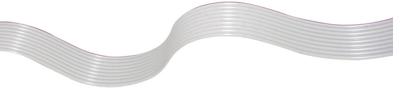 econ connect 28AWG25RM1 Câble en nappe Pas: 1 mm 25 x 0.08 mm² gris 30.50 m